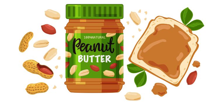 How many calories are in a jar of peanut butter?